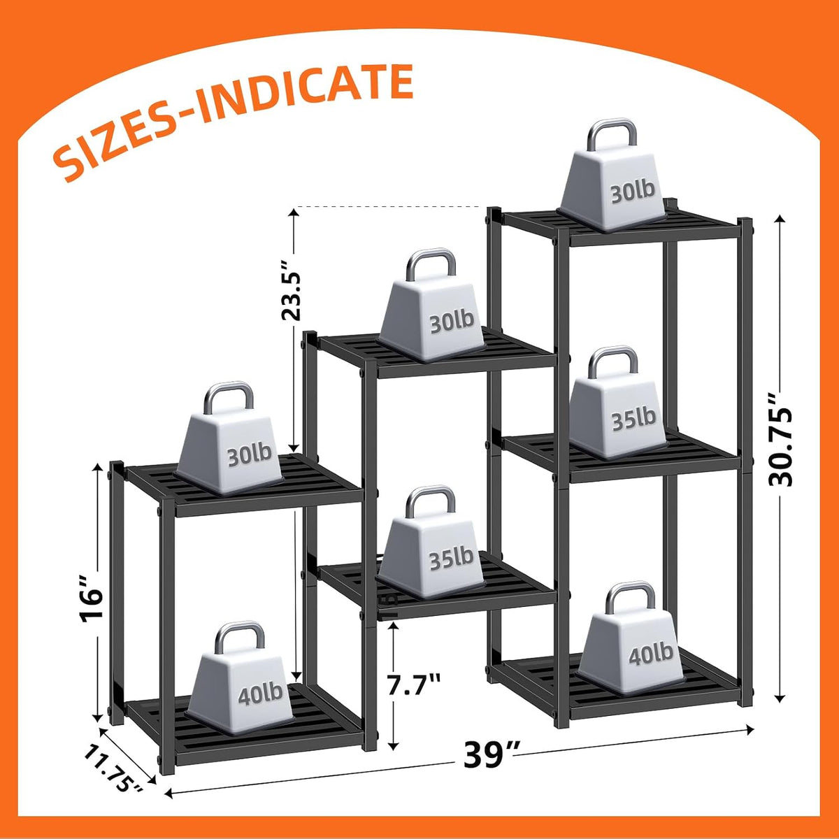 simple trending plant stand indoor outdoor, heavy duty, package contents
