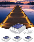 detarzinled solar deck lights outdoor ip68 waterproof 4, main product view