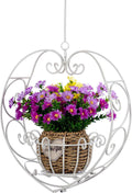 39.7" hanging plant holder,metal heart planter, hanging basket, main product view
