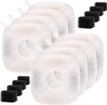 Pet Fountain Filters Compatible with 95Oz/2.8L Dog Water Fountain (8 Filters&8 Sponges)