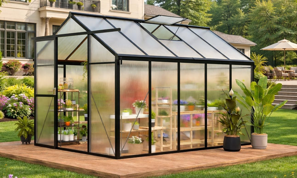 greenhouse, 6x10 ft greenhouse for outdoors, walk-in green, main product view
