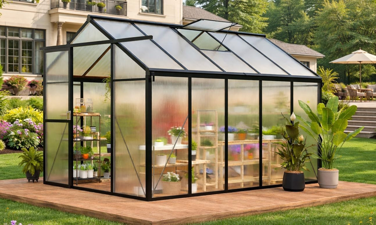 greenhouse, 6x10 ft greenhouse for outdoors, walk-in green, main product view