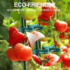 80 Pcs Plant Support Clips,Flower and Vine,Garden Tomato Plant Support Clips for Supporting Stems,Vines Grow Upright Climbing,Tool for Straightening,Tomato Cage,Trellis. 2 Sizes in one Pack