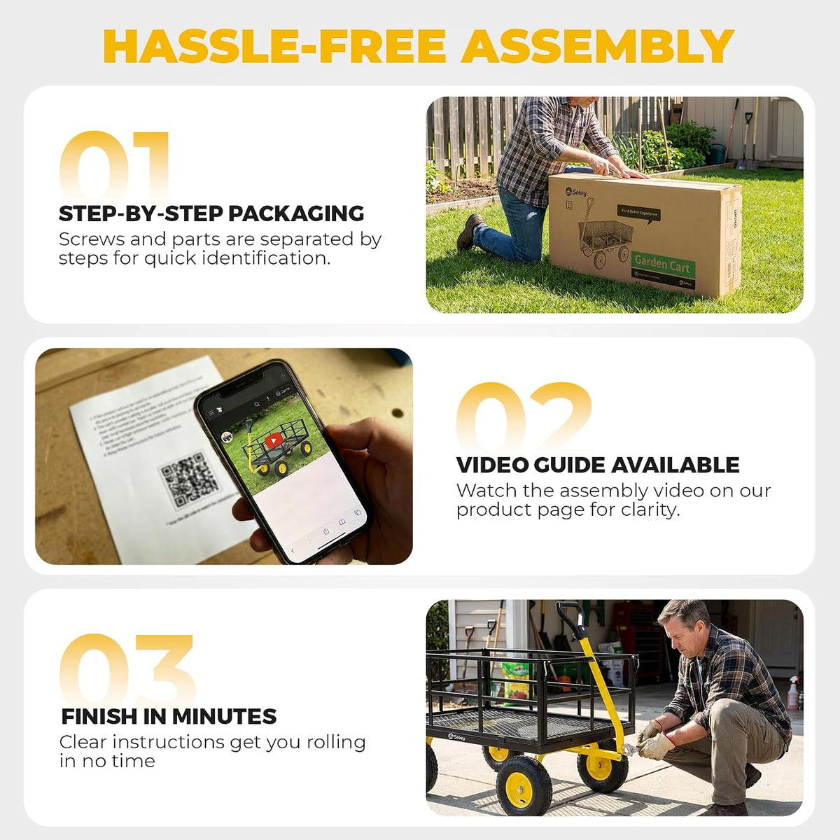 sekey 12 cu ft steel garden cart, 1600 on a desk or shelf