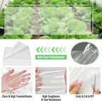 legigo 10 x 30 ft clear greenhouse plastic shown in use