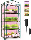bstrip indoor greenhouse with grow light, 4-tier mini, main product view
