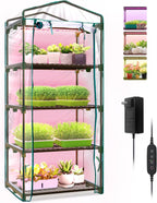 bstrip indoor greenhouse with grow light, 4-tier mini, main product view