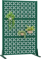 metal outdoor privacy fence 72" h×45.7" w balcony, main product view