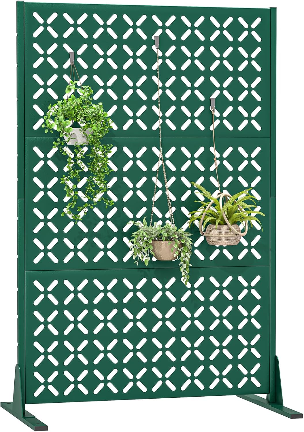 metal outdoor privacy fence 72" h×45.7" w balcony, main product view