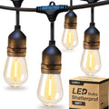 addlon led outdoor string lights 48ft edison vintage, main product view
