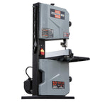 shopmax shopmax 4.2 amp 10-inch benchtop band saw shown in use