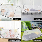 78*31*23 inch large pop up mosquito net, portable showing dimensions