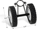 Hammock Wheel Kit for Hammock Stand, Weather Resistant Portable Universal Stand Wheel for Outdoor Use, Black