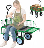 vevor 500 lbs steel garden cart with work, main product view