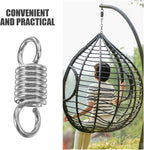 Hammock Chair Spring 2 Pcs Hammock Fixing Spring Heavy Duty Metal Compression For Hanging Chair Patio Swing Porch Use Springs