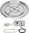stanbroil 31 inch drop-in round fire pit with, main product view