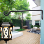 16 inch Plant Hanger, Sturdy Hanging Plant Bracket Outdoor, Hanging Plant Wall Hook Heavy Duty, for Hanging Bird Feeders, Planters, Lanterns, Wind Chimes, Indoor/Outdoor Use, Black, Set of 4