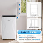 14,000 btu portable air conditioner, 4-in-1 portable ac on a desk or shelf