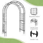 vingli garden arbor, arch archway for wedding ceremony shown in use