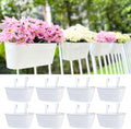 lalagreen outdoor rail planter (9.8 in, 8 pack), main product view