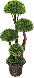 goplus artificial cypress topiary ball tree, 3 ft, main product view