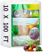 woanger 10 x 100 ft white garden bug, main product view