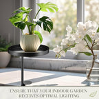 1 Pcs Window Sill Plant Shelf 7.9''D x 14.2''H Adjustable Window Shelf Windowsill Clamp Tray for Indoor Plants Metal Windowsill Extension Tray Planter Floating Shelves for Indoor Outdoor