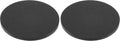 MECCANIXITY Plant Coasters 10 Inch Reversible Absorbent Waterproof Round Felt Pad Mat, Black 3 In1 Set (Pack of 2)