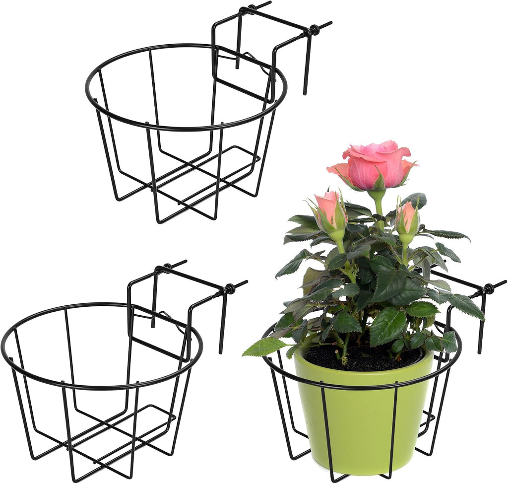 tqvai adjustable hanging railing planter for 1.89 to, main product view