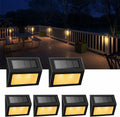 xlux warm white solar lights for deck step, main product view