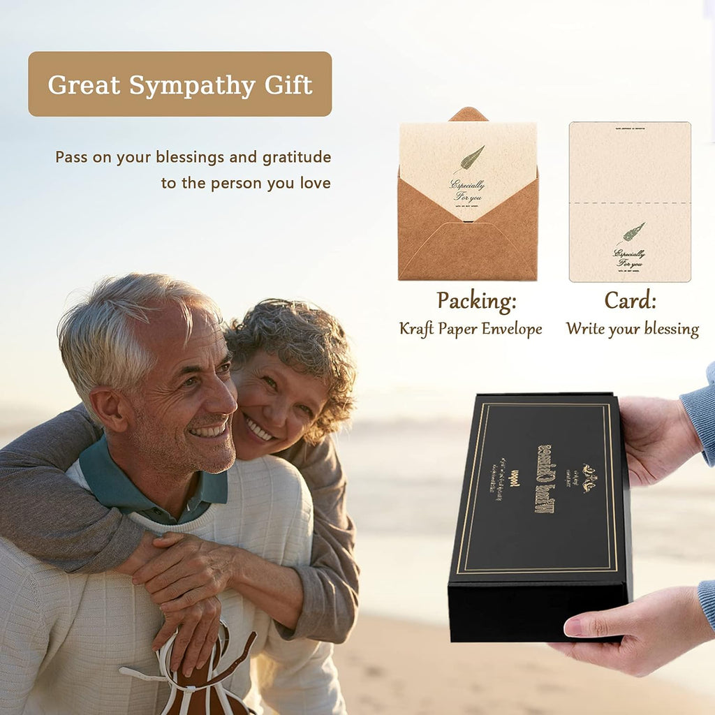 sympathy gifts for loss of loved one, wooden, close-up detail