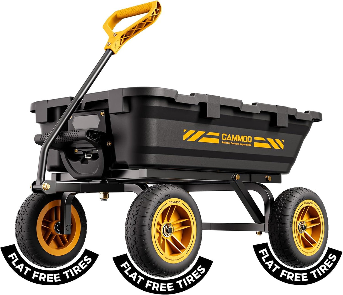cammoo 10-in no-flat tires 900lb garden dump cart, main product view