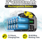 cordless portable washer, brushless motor, 4 speed modes, side view