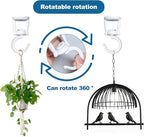 ONIKK Ceiling Hooks for Hanging Plants (6 PCS White), Heavy Duty Metal Plant Hooks, Screw in Hooks for Hanging Birdfeeders, Lamps, Planters, Indoor Outdoor Wall Baskets Hooks up to 33 lbs