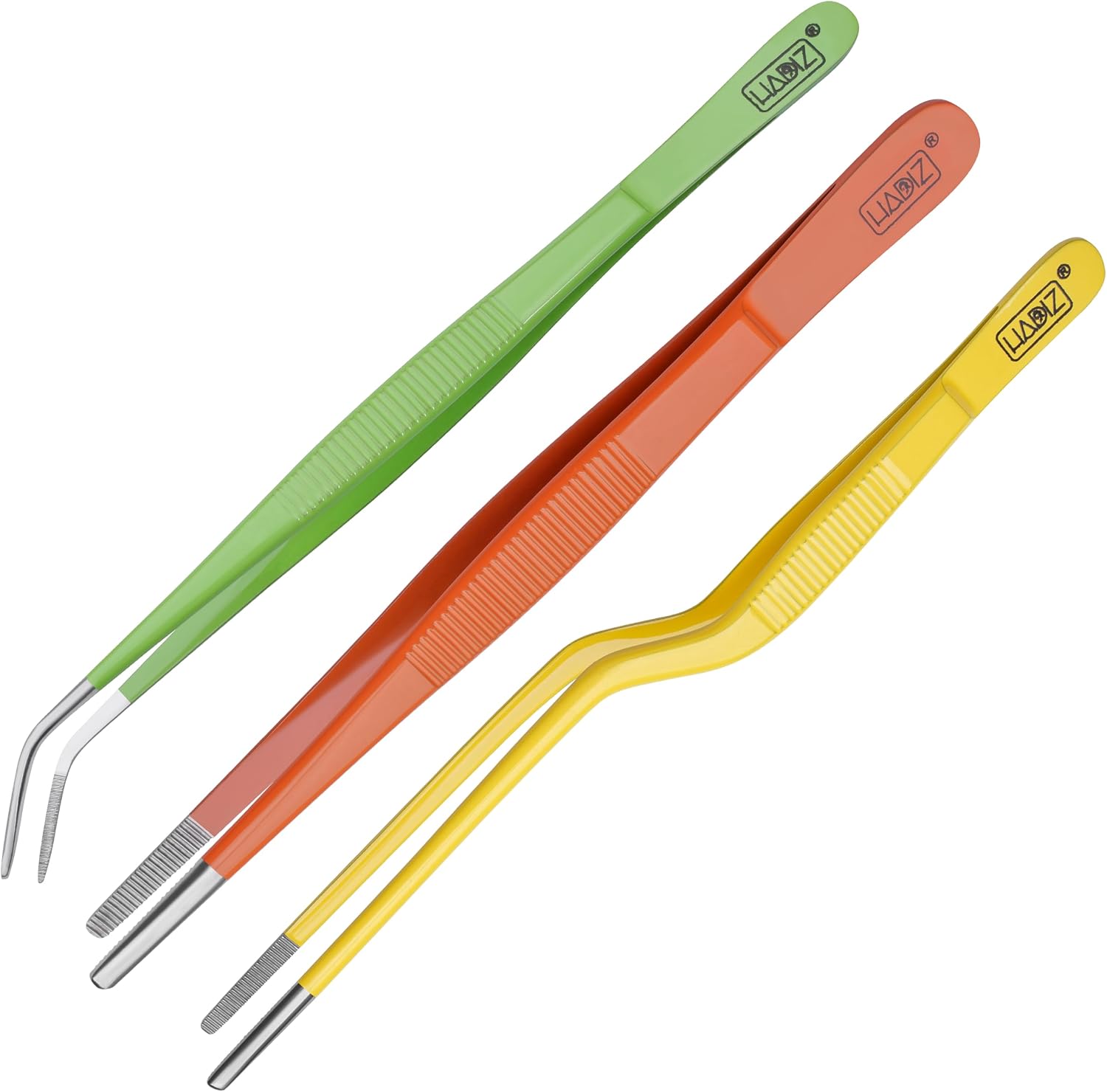 HADIZ Garden Tweezers set of 3,15cm Size Stainless Steel for Succulents & Cactus Plant Care and Maintenance Multi Purpose Tools