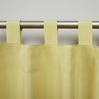 Exclusive Home Cabana Solid Indoor/Outdoor Light Filtering Hook-and-Loop Tab Top Curtain Panel Pair, 54"x63", Sundress