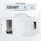 domi 12'x14' outdoor gazebo cover for winter, package contents