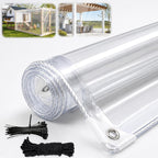 clear tarp with grommets,transparent heavy duty pvc vinyl, main product view