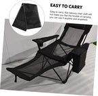 Levemolo Patio Chair Sling Replacement Fabric Lightweight Lounge Chair Webbing Repair Kit for Outdoor Use Elegant Black Mesh Material for Beach and Camping