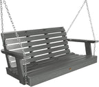 Highwood Weatherly Porch Swing, 4 Feet, Coastal Teak