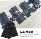 Levemolo Patio Chair Sling Replacement Fabric Lightweight Lounge Chair Webbing Repair Kit for Outdoor Use Elegant Black Mesh Material for Beach and Camping