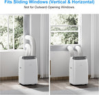 gasbye dual hose portable air conditioner, [2026 upgraded] on a desk or shelf