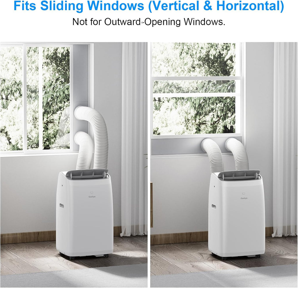 gasbye dual hose portable air conditioner, [2026 upgraded], package contents