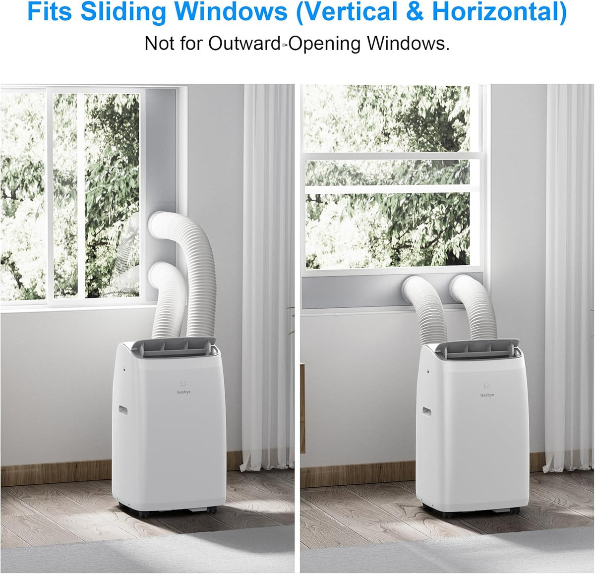 gasbye dual hose portable air conditioner, [2026 upgraded], package contents