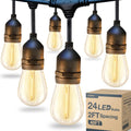 addlon led outdoor string lights 48ft with 25, main product view
