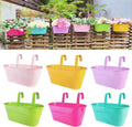 lalagreen colorful rail planter (17 in, 6 pack), main product view