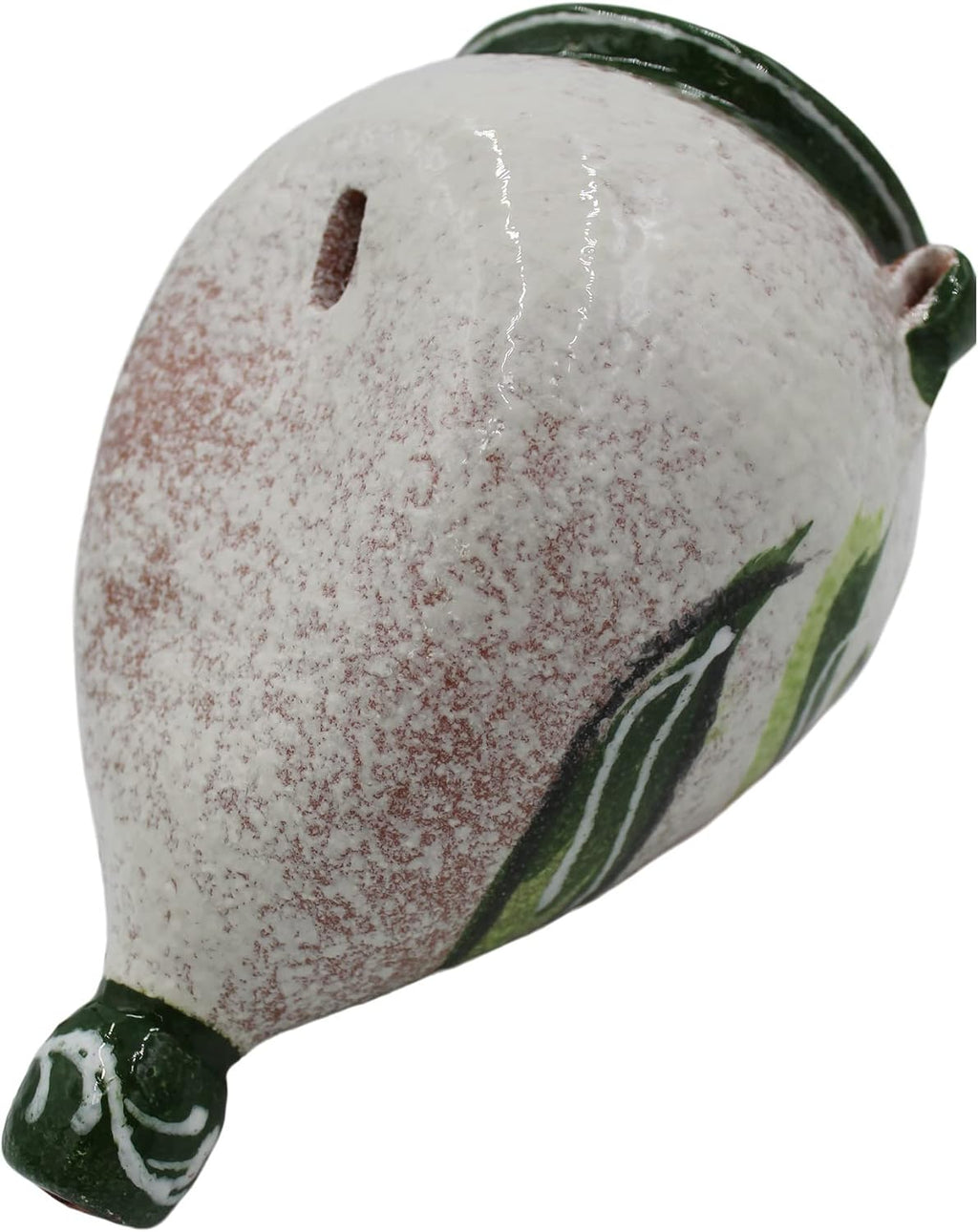 Spanish Hand-Painted Wall Orza Flower Pot, Green Design