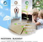 NICETOWN Outdoor Curtain for Patio Waterproof, Sunlight Block Rustproof Grommet Top and Bottom Windbreak, Thick Enough Protect You from Sun/Rain for Deck, Biscotti Beige, 52 Wide x 108 Long, 1 Piece