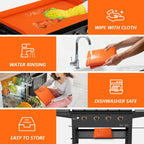 36" Silicone Griddle Cover - Full Protection Grill Topper Mat | Food-grade, Oil and Waterproof, All Year Round, 450°F Heat Resistant, Easy to Clean, Outdoor Griddle Accessories
