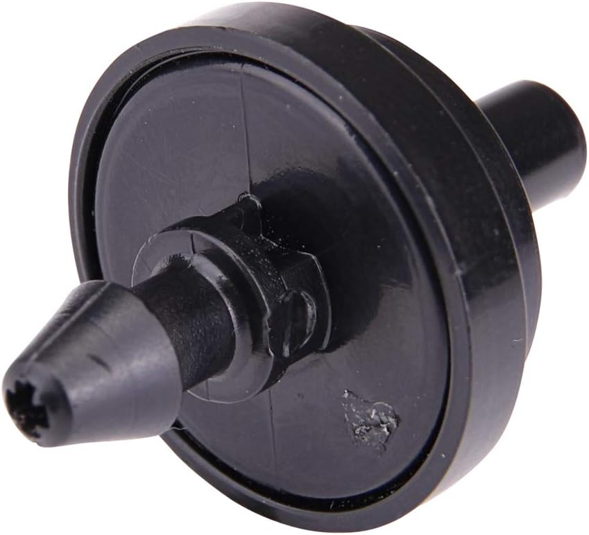 Raindrip PC4010B 1 GPH Pressure Compensating Drippers, Drip Irrigation Emitters for Drip Irrigation Gardening System, Maintains Constant Water Flow, 10-Pack, Black